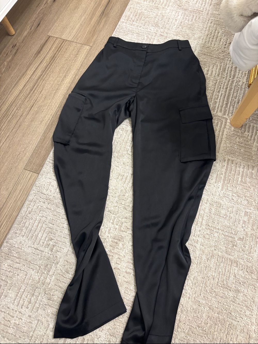 Black Cargo Trousers for Women - Sleek Utility Style